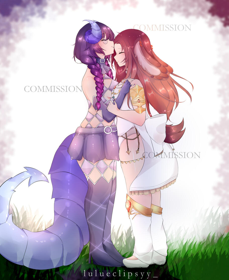 Lillith with her master, Muun - the only target she could not dare harm.